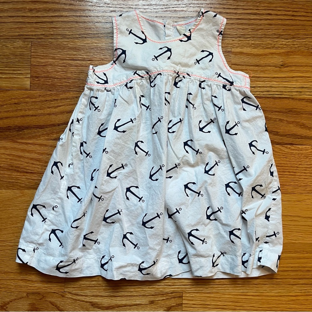 J. Crew baby anchor print dress size 18-24 months